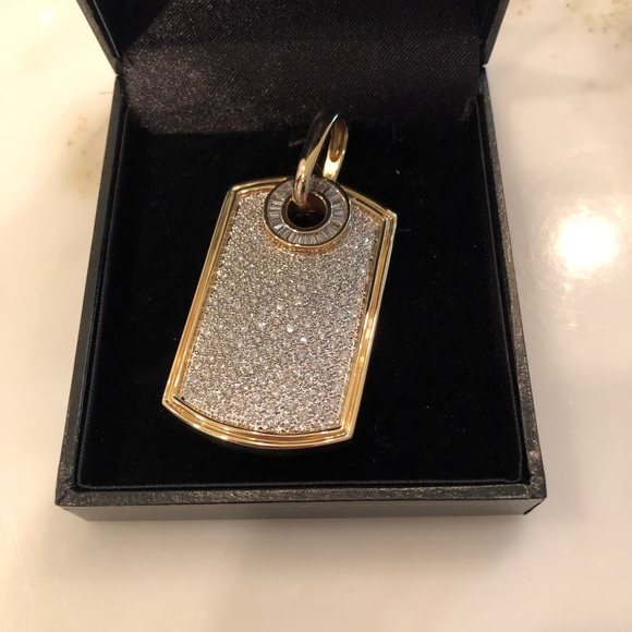 Pavé Dog Tag (Never worn) - Picture 1 of 3